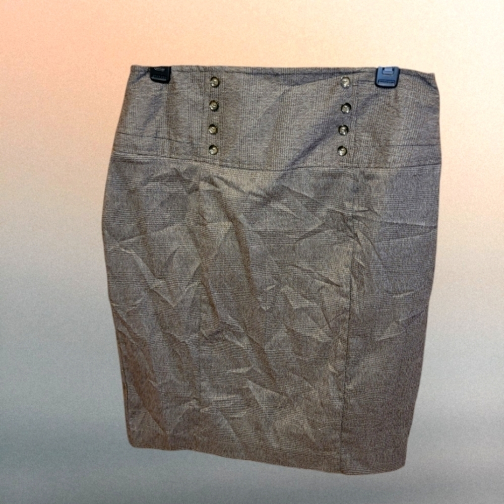Iz Byer Pencil Skirt Stretch Juniors size 11 gray Office Work